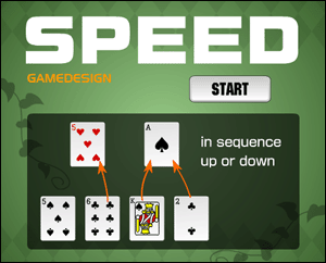 7 Card Speed Game
