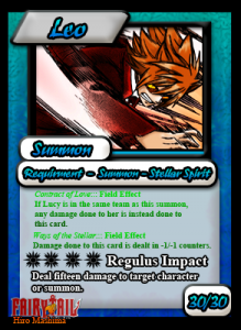 9. Fairy Tail Card Game- Deviant Art Project